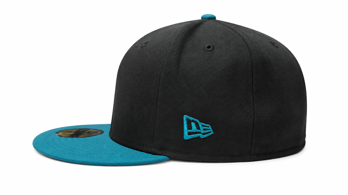 Charlotte Knights MILB 2003 ASG 2 Tone Black/Pine 59FIFTY Fitted Hat product image 7, provided for visual reference and
