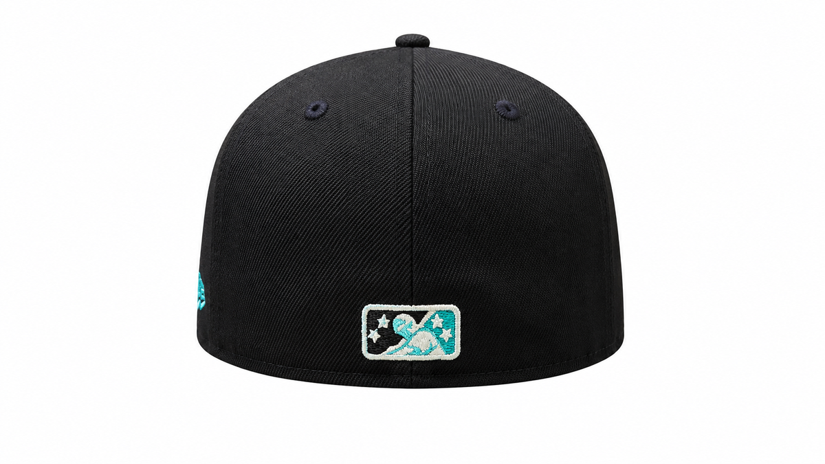 Charlotte Knights MILB 2003 ASG 2 Tone Black/Pine 59FIFTY Fitted Hat product image 4, provided for visual reference and