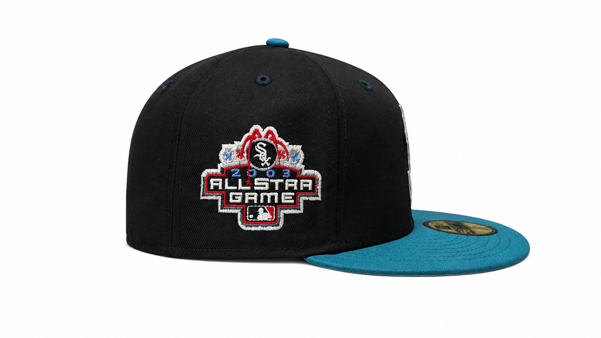 Charlotte Knights MILB 2003 ASG 2 Tone Black/Pine 59FIFTY Fitted Hat product image 6, provided for visual reference and