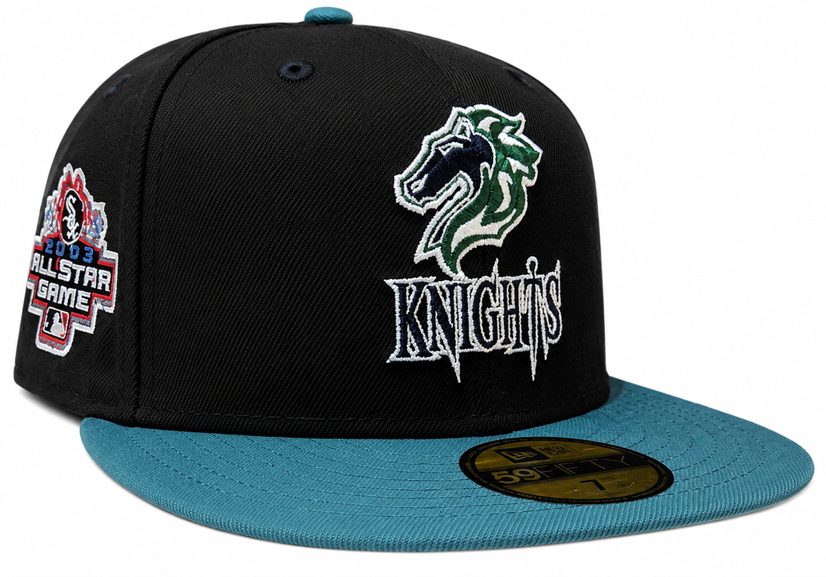 Charlotte Knights MILB 2003 ASG 2 Tone Black/Pine 59FIFTY Fitted Hat product image 1, provided for visual reference and