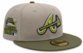 Atlanta Braves New Era 2 Tone Stone/ Green Bark Sevendust Home inspired 59FIFTY Fitted Hat product image 1, provided for
