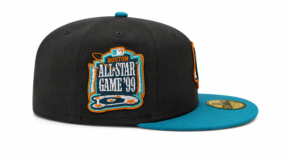 Boston Red Sox New Era Black/Pine Hellbilly Deluxe 59FIFTY Fitted Hat product image 4, provided for visual reference and