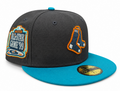 Boston Red Sox New Era Black/Pine Hellbilly Deluxe 59FIFTY Fitted Hat product image 1, provided for visual reference and