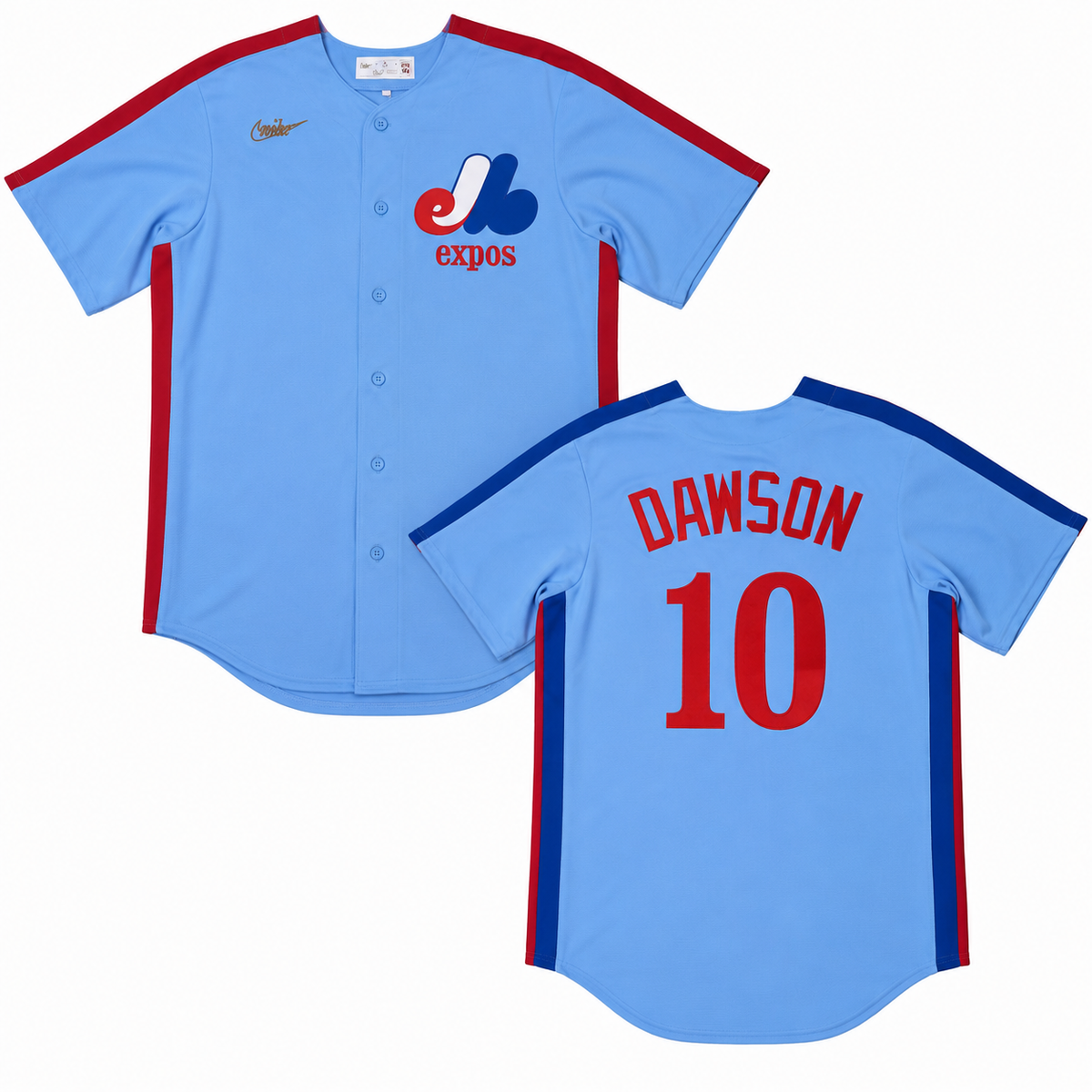 Montreal Expos Andre Dawson Nike Light Blue Road Cooperstown Collection Premium Team Jersey for Men product image 3,