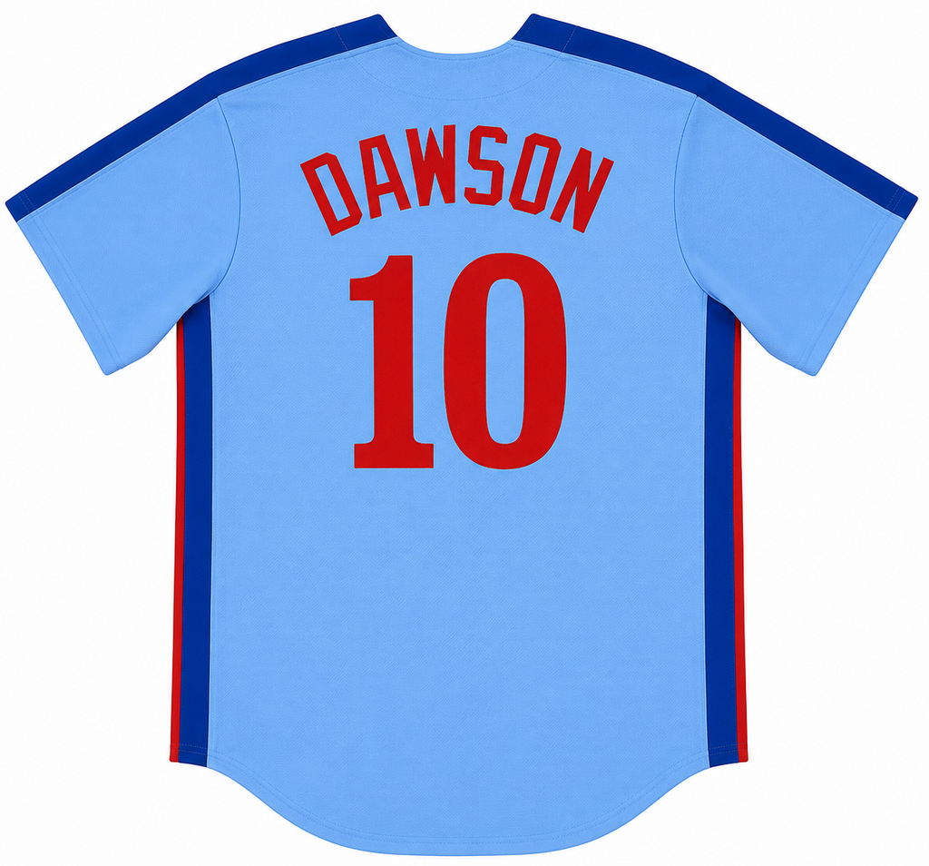 Montreal Expos Andre Dawson Nike Light Blue Road Cooperstown Collection Premium Team Jersey for Men product image 1,