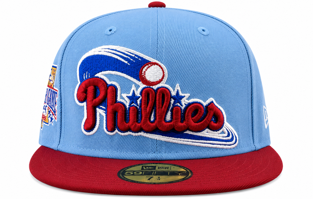 Philadelphia Phillies MLB 1996 ASG 2 Tone Sky Blue/Cardinal New Era 59FIFTY Fitted Hat product image 2, provided for visual