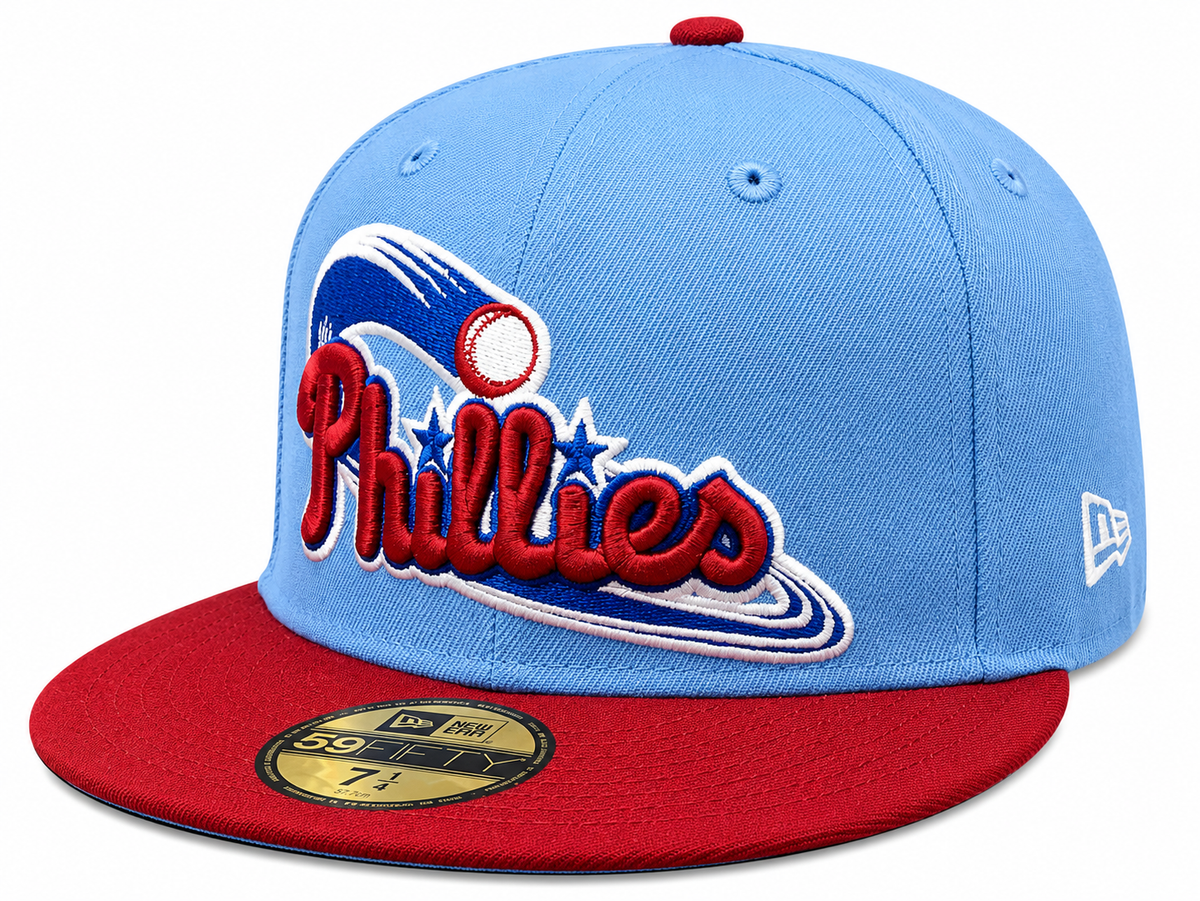 Philadelphia Phillies MLB 1996 ASG 2 Tone Sky Blue/Cardinal New Era 59FIFTY Fitted Hat product image 3, provided for visual