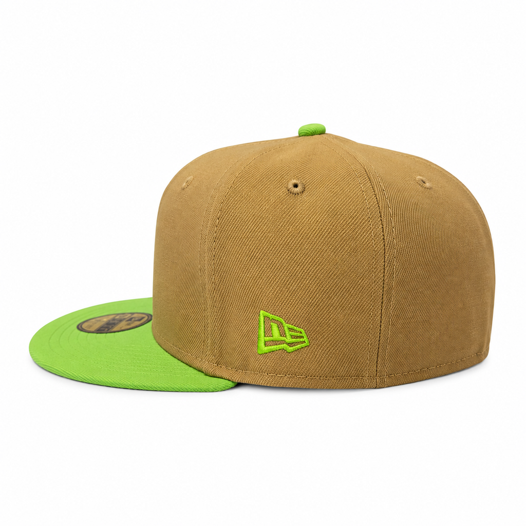 Detroit Tigers New Era Wheat/Lime Cooper 59FIFTY Fitted Hat product image 5, provided for visual reference and product