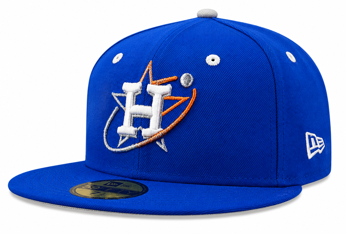 Houston Astros NASA Blue Lift Off Space City 59FIFTY Fitted Hat product image 1, provided for visual reference and product