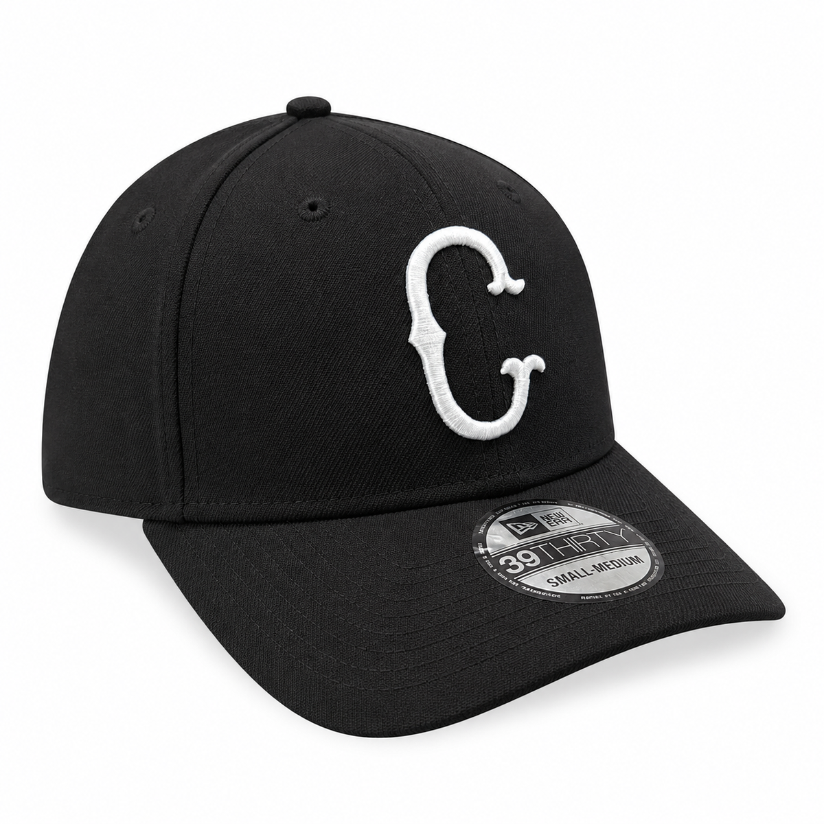 Chicago White Sox 1950 Cooperstown Classics Black 39THIRTY Flex Fit New Era Hat product image 3, provided for visual