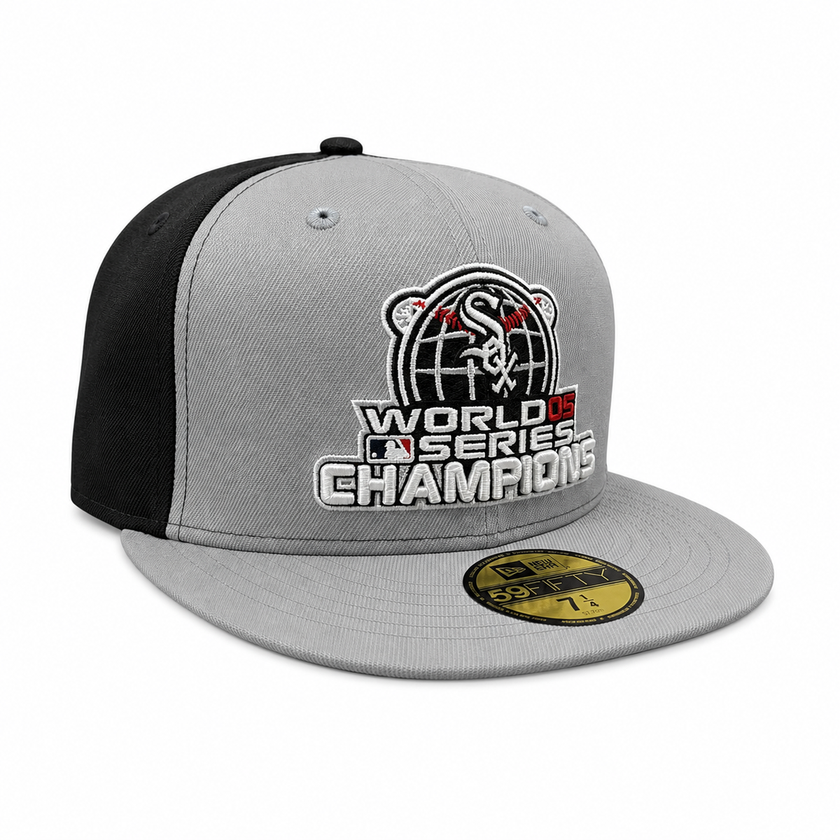Chicago White Sox 2005 World Series Champions Locker Room Gray/Black 59FIFTY Fitted Hat product image 3, provided for visual
