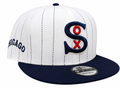Chicago White Sox New Era 1917 2 Tone White Pinstripe/Navy 9FIFTY Snapback Adjustable Hat product image 1, provided for
