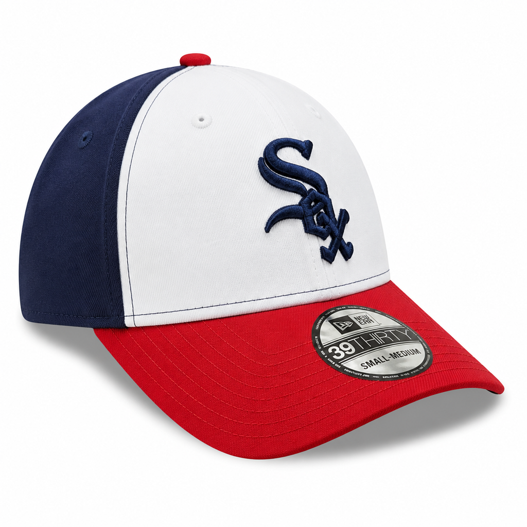 Chicago White Sox Mashup Navy/Red/White 39THIRTY Flex Fit New Era Hat product image 3, provided for visual reference and
