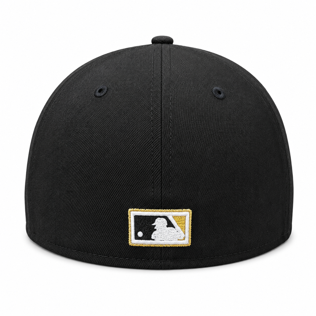 Chicago White Sox 2005 World Series Champions Gold 39THIRTY Black Flex Fit New Era Hat product image 4, provided for visual