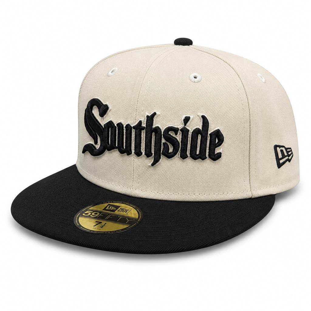 Chicago White Sox New Era Southside 2 Tone Chrome/Black City Connect 59FIFTY Fitted Hat product image 3, provided for visual