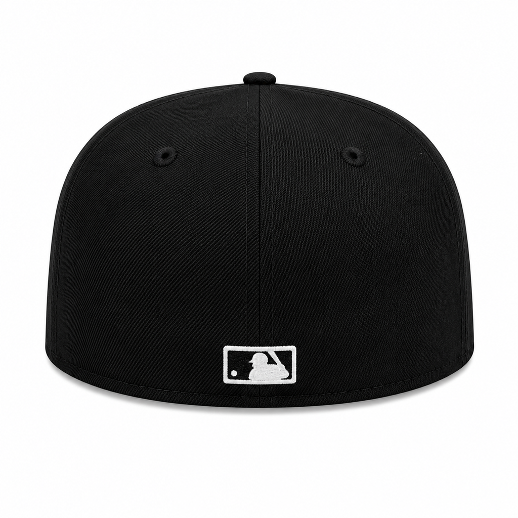 Chicago White Sox New Era 1920 Cross Socks Black 59FIFTY Fitted Hat product image 4, provided for visual reference and