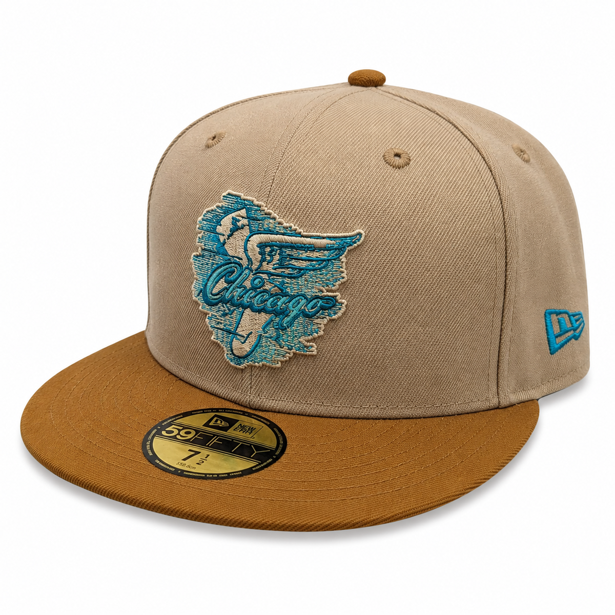 Chicago White Sox 1959 New Era 2 Tone Camel/Peanut 59FIFTY Fitted Hat product image 3, provided for visual reference and
