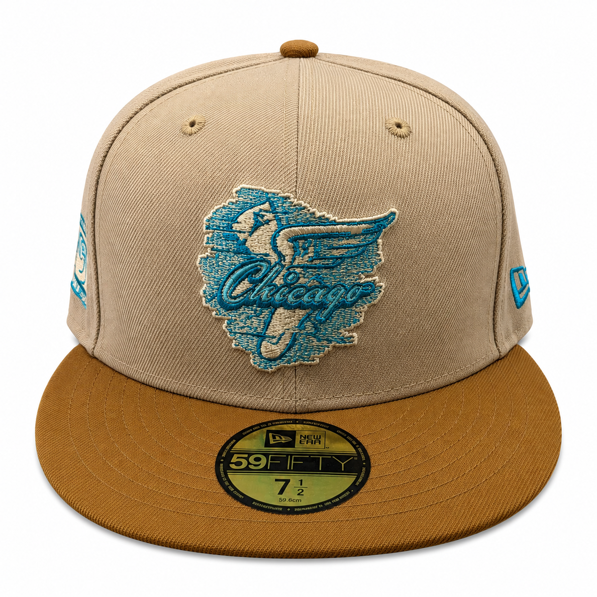 Chicago White Sox 1959 New Era 2 Tone Camel/Peanut 59FIFTY Fitted Hat product image 2, provided for visual reference and