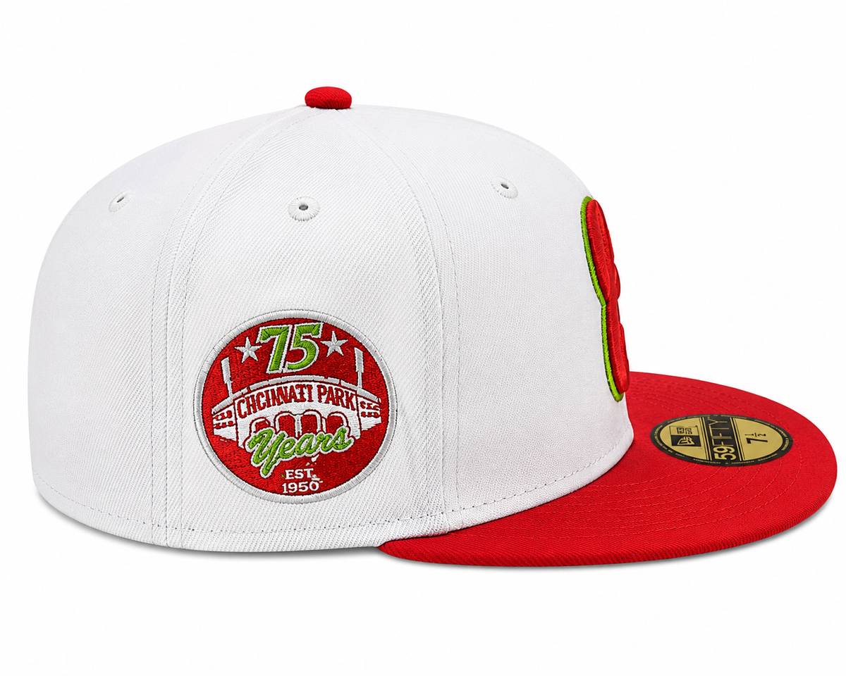 Chicago White Sox New Era White/Red/Lime 59FIFTY Fitted Hat product image 4, provided for visual reference and product