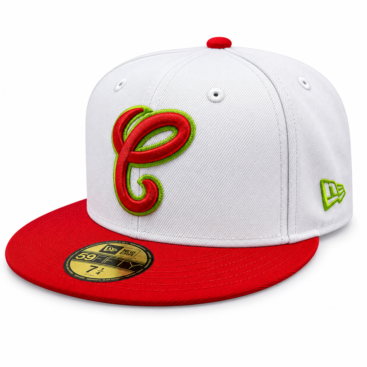 Chicago White Sox New Era White/Red/Lime 59FIFTY Fitted Hat product image 3, provided for visual reference and product