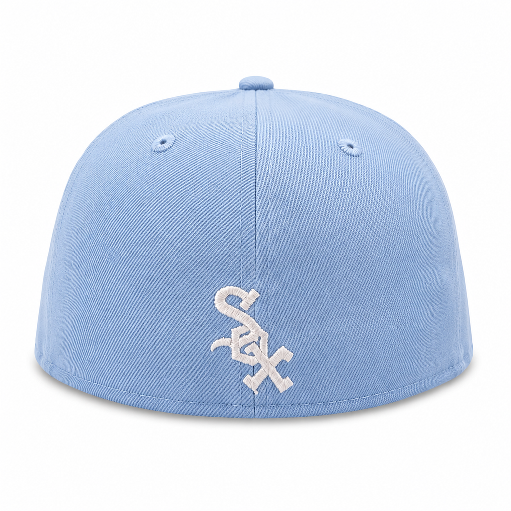 Chicago White Sox New Era Sky Blue Cooperstown Script 59FIFTY Fitted Hat product image 4, provided for visual reference and