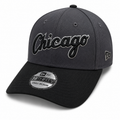 Chicago White Sox New Era Graphite/Black Script 39THIRTY Flex Hat product image 1, provided for visual reference and product