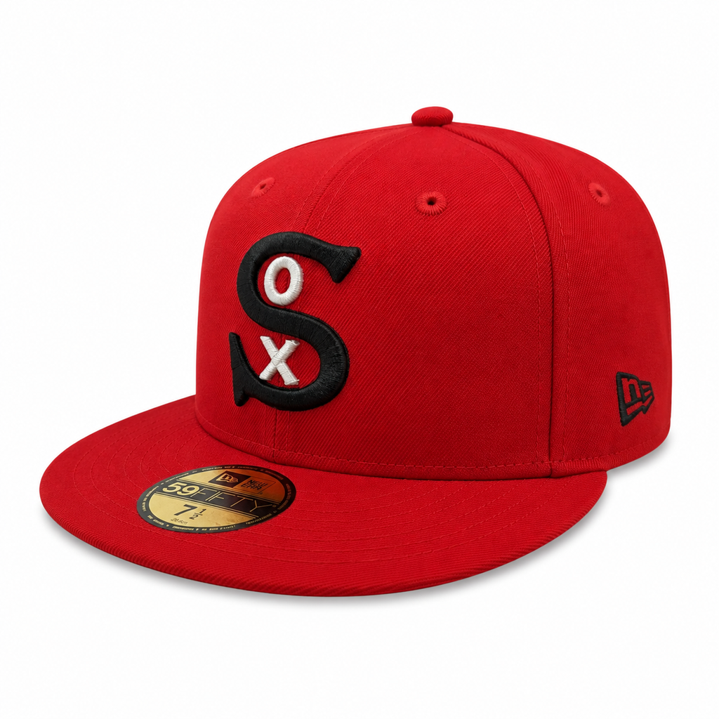 Chicago White Sox Scarlet/Black Color Reverse 1917 New Era 59FIFTY Fitted Hat product image 3, provided for visual reference