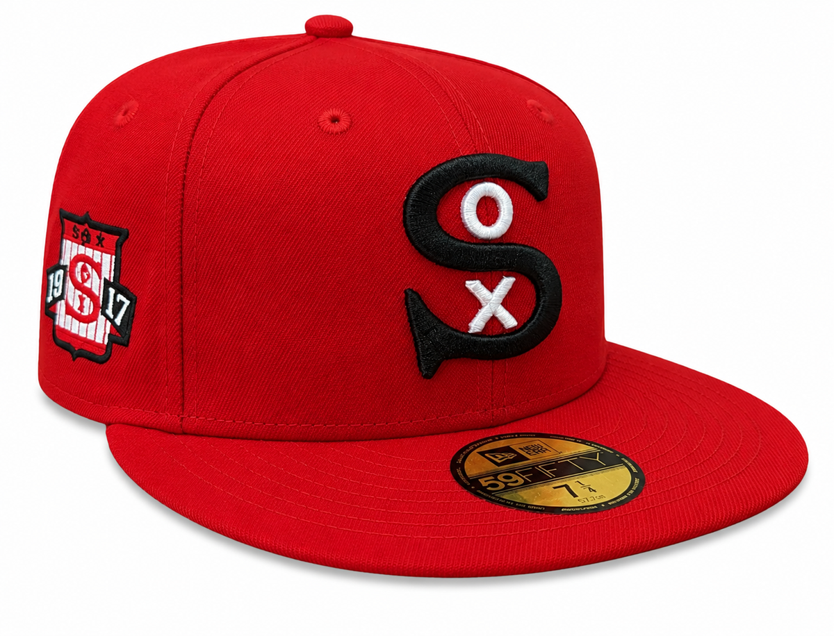 Chicago White Sox Scarlet/Black Color Reverse 1917 New Era 59FIFTY Fitted Hat product image 1, provided for visual reference