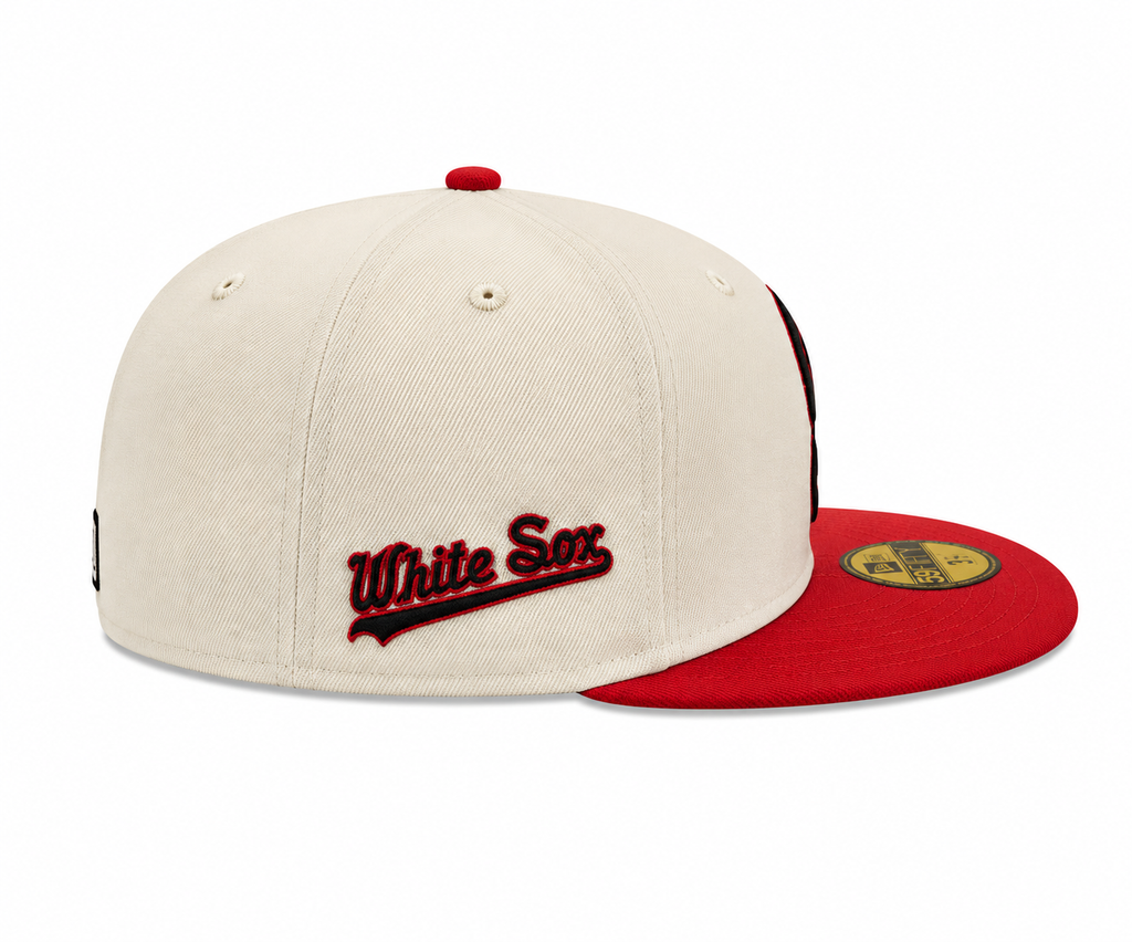 Chicago White Sox New Era 1987 Chrome/Red 59FIFTY Fitted Hat product image 4, provided for visual reference and product