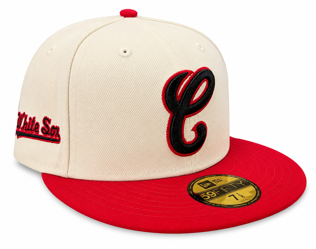 Chicago White Sox New Era 1987 Chrome/Red 59FIFTY Fitted Hat product image 1, provided for visual reference and product