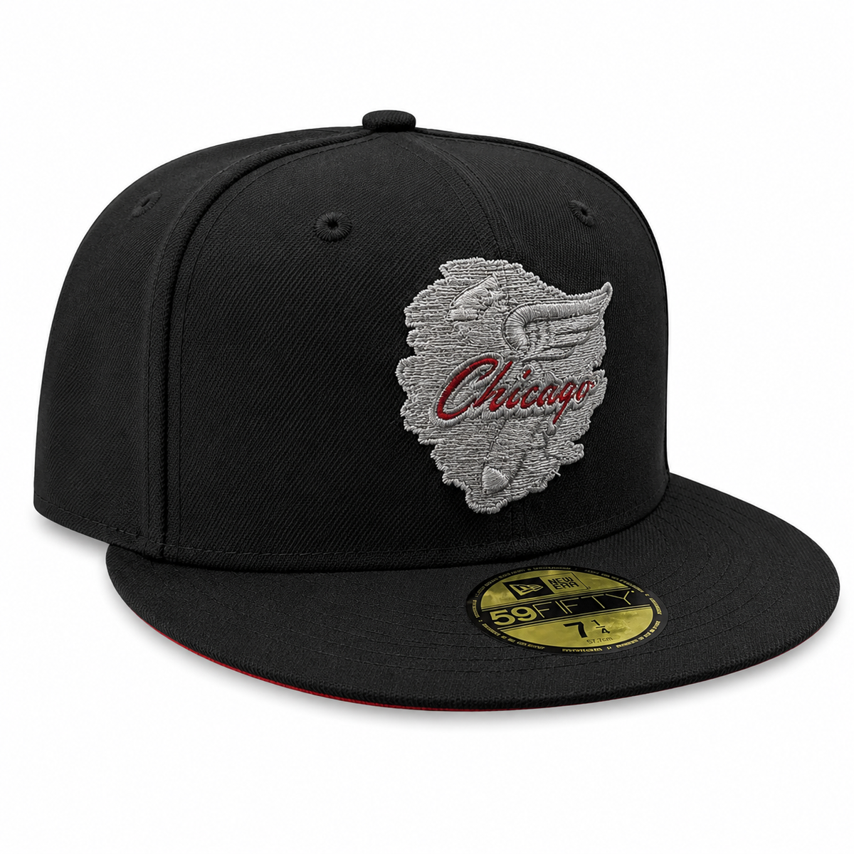 Chicago White Sox New Era Black Go Go 59FIFTY Fitted Hat product image 3, provided for visual reference and product detail