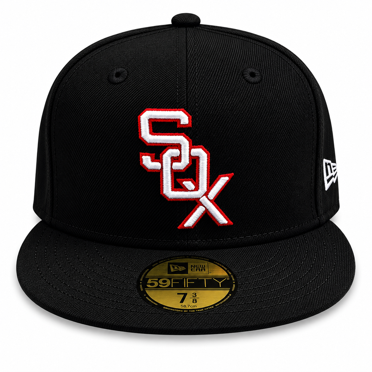 Chicago White Sox New Era Black 1959 59FIFTY Fitted Hat product image 2, provided for visual reference and product detail