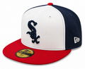 Chicago White Sox Red White Navy New Era 59FIFTY Fitted Hat product image 1, provided for visual reference and product