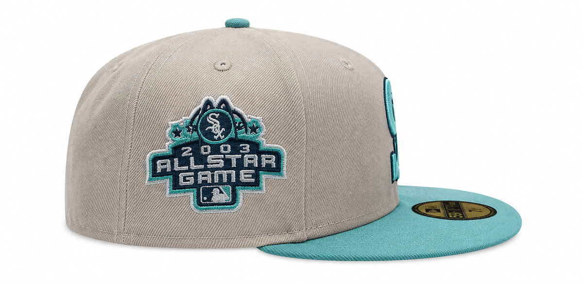 Chicago White Sox 2003 ASG New Era 2 Tone Stone/Mint Rock Pack 59FIFTY Fitted Hat product image 4, provided for visual