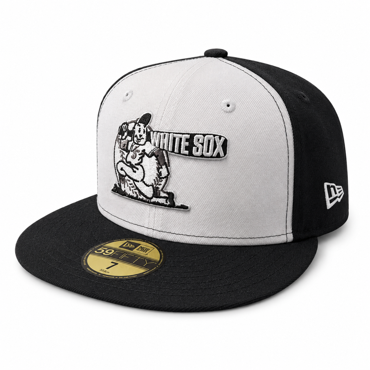 Chicago White Sox New Era 1948 Black/White 59FIFTY Fitted Hat product image 3, provided for visual reference and product