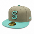 Chicago White Sox New Era Camel/Mint 59FIFTY Fitted Hat product image 1, provided for visual reference and product detail