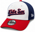 Chicago White Sox 1987 Script White/Navy/Red 39THIRTY Flex Fit New Era Hat product image 1, provided for visual reference