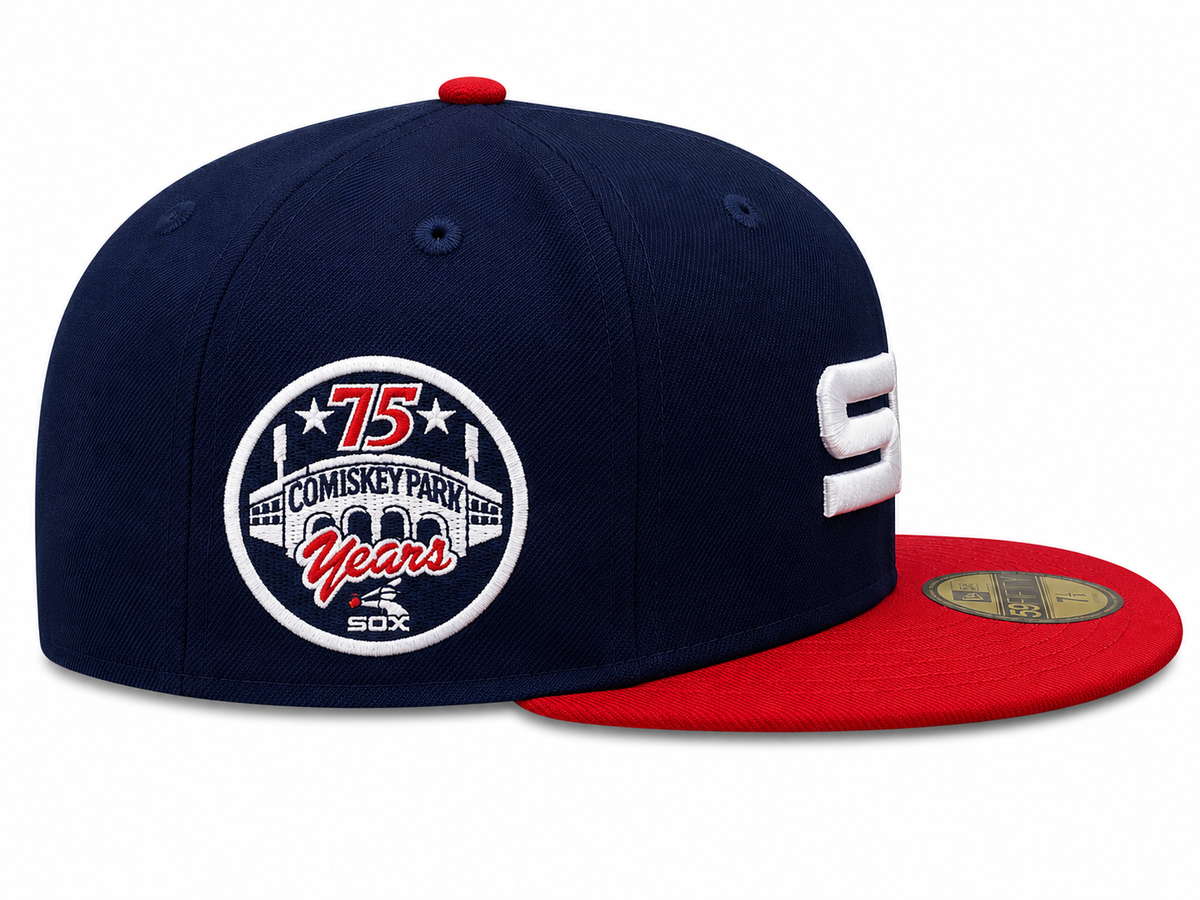 Chicago White Sox 1983 Road 75 Years Navy/Red New Era 59FIFTY Fitted Hat product image 4, provided for visual reference and