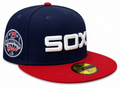 Chicago White Sox 1983 Road 75 Years Navy/Red New Era 59FIFTY Fitted Hat product image 1, provided for visual reference and