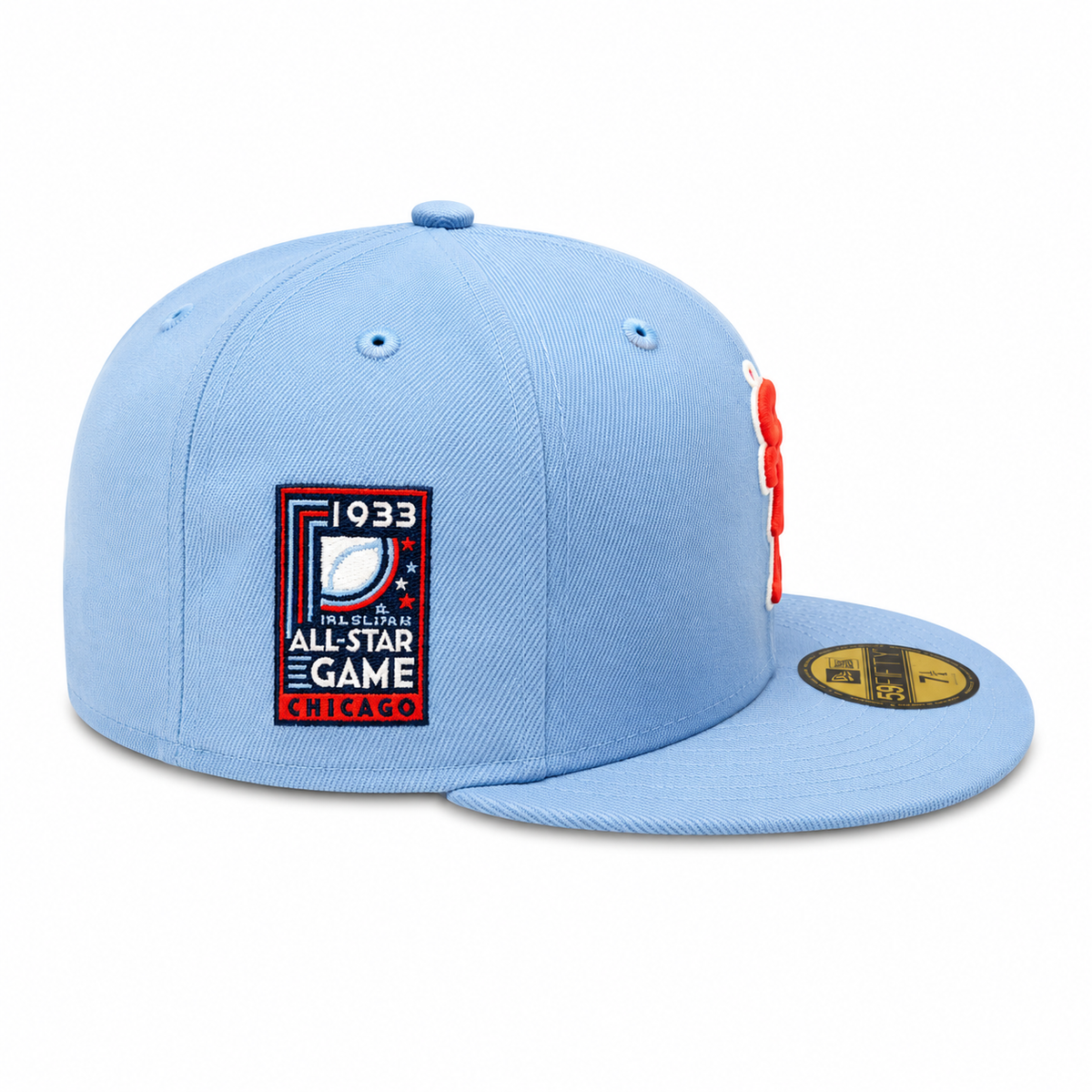 Chicago White Sox 1933 ASG New Era Sky Blue 59FIFTY Fitted Hat product image 4, provided for visual reference and product