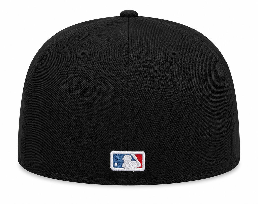 Chicago White Sox Clobberin' Time New Era Black/Sky Blue 59FIFTY Fitted Hat product image 4, provided for visual reference