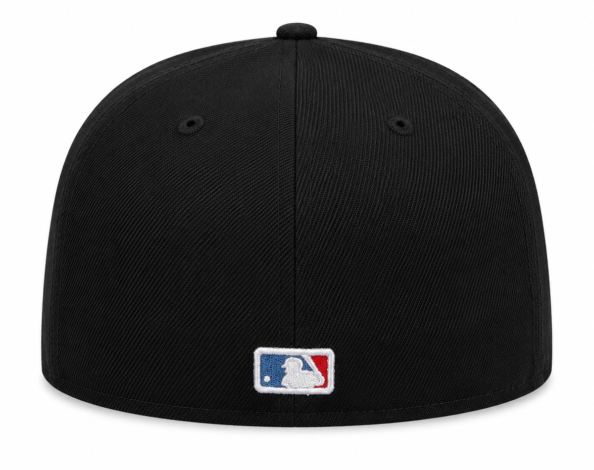 Chicago White Sox Clobberin' Time New Era Black/Sky Blue 59FIFTY Fitted Hat product image 4, provided for visual reference