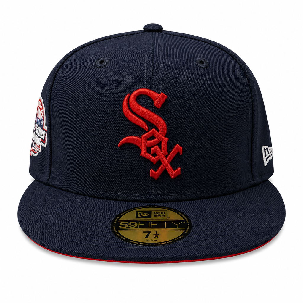 Chicago White Sox 2003 All Star Game New Era Navy Blue/Scarlet 59FIFTY Fitted Hat product image 2, provided for visual