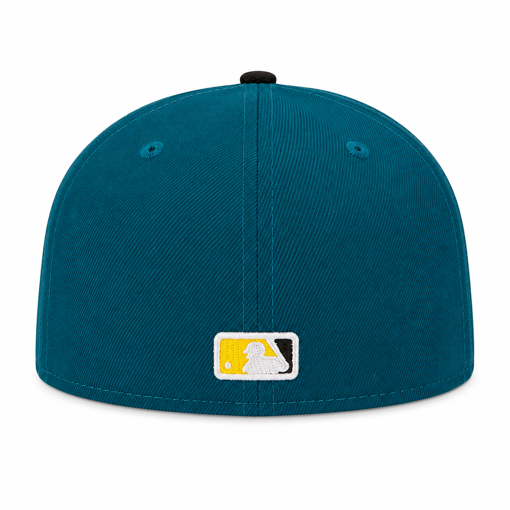 Chicago White Sox New Era 2 Tone Aqua/Black 59FIFTY Fitted Hat product image 4, provided for visual reference and product