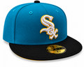 Chicago White Sox New Era 2 Tone Aqua/Black 59FIFTY Fitted Hat product image 1, provided for visual reference and product