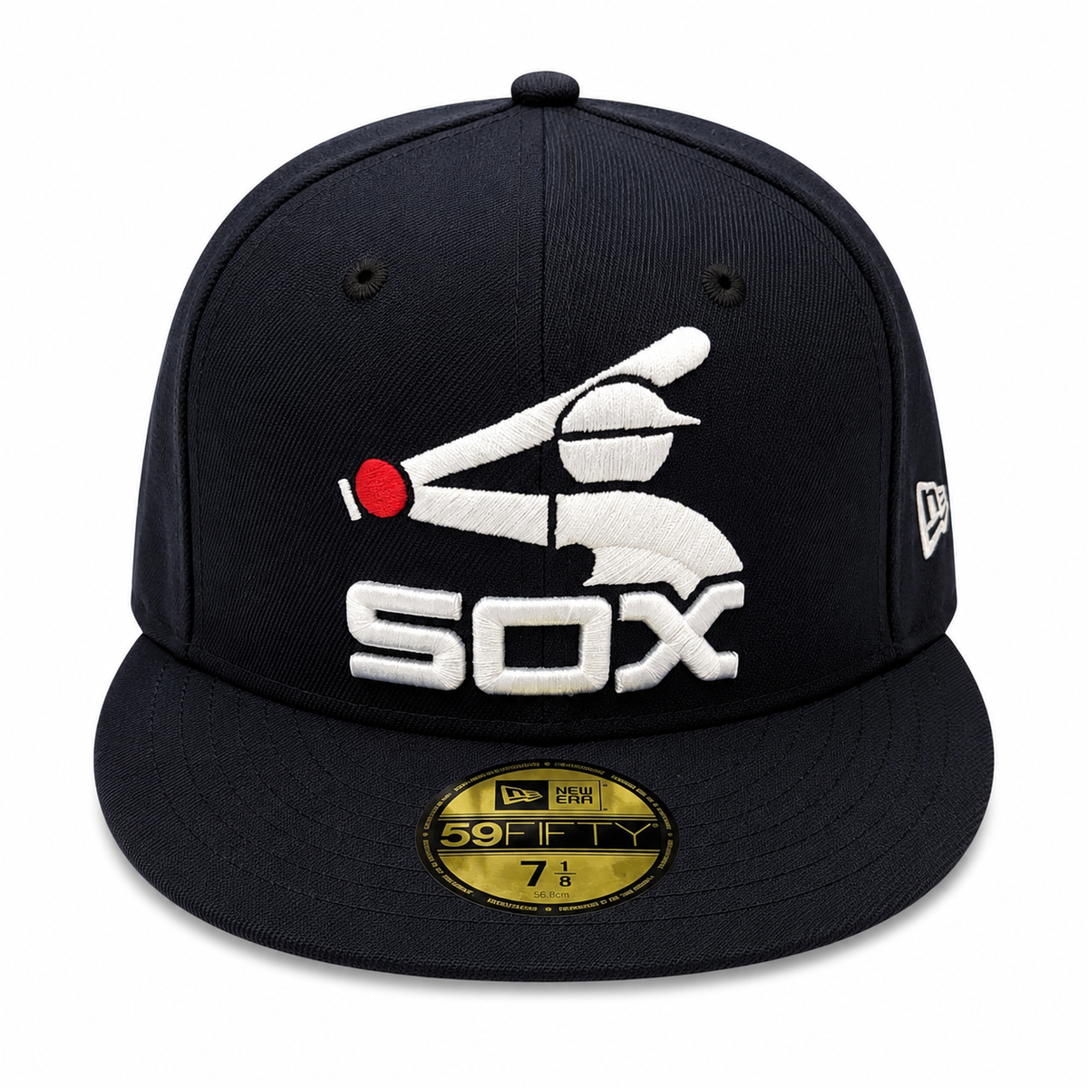 Chicago White Sox New Era Batterman Logo Navy Cooperstown Batterman 59FIFTY Fitted Hat product image 2, provided for visual