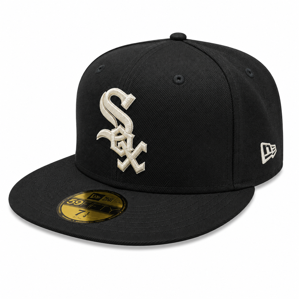Chicago White Sox Black/Platinum New Era 2005 World Series 59FIFTY Fitted Hat product image 3, provided for visual reference