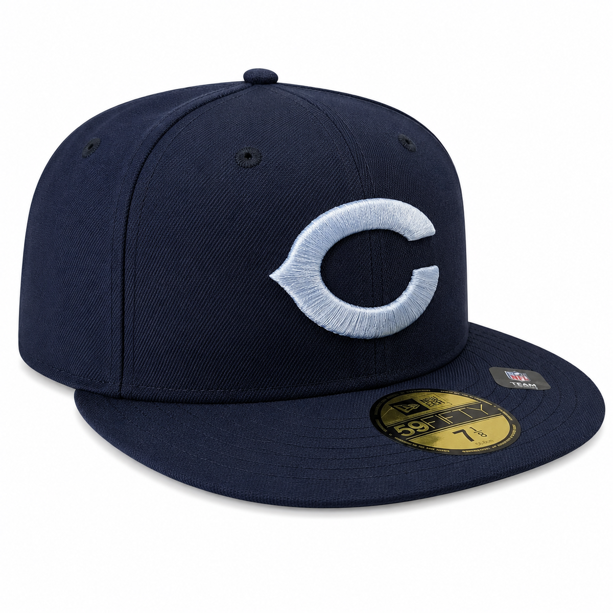 Chicago Bears New Era Gridiron Collection 1962-73 Navy 59FIFTY Fitted Hat product image 3, provided for visual reference and