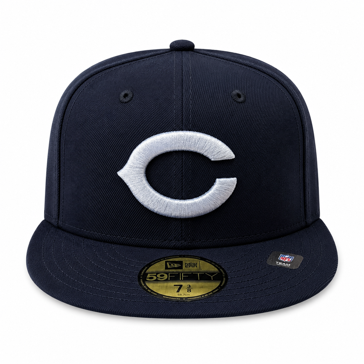 Chicago Bears New Era Gridiron Collection 1962-73 Navy 59FIFTY Fitted Hat product image 2, provided for visual reference and