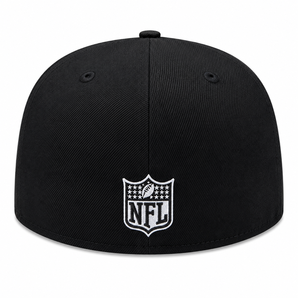 Chicago Bears Black Grizzley New Era 59FIFTY Fitted Hat product image 4, provided for visual reference and product detail